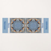 ブルーバード自然抽象芸術アーパーソナライズされたト ヨガマット (正面(横))