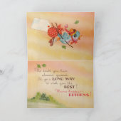 ブルーバード誕生日カード カード (内部)