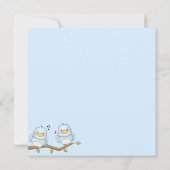 ブルーバード誕生日招待状 招待状 (裏面)