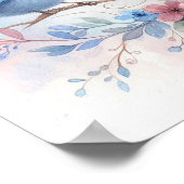 ブルーバード調和オンアザフローラ ポスター (角)