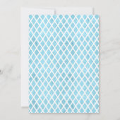 ブルーバード赤ちゃんシャワー/Aベビーが咲いている 招待状 (裏面)