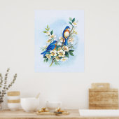 ブルーバード2つ ポスター (キッチン)