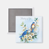 ブルーバード2つ マグネット (正面/裏面)