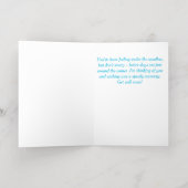 ブルーバード – すぐに願いを叶える 箔グリーティングカード (内側レイダウン)