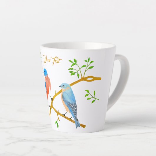 ブルーバード カフェラテマグ (右アングル)