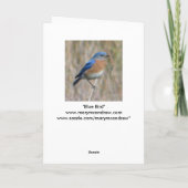 "ブルーバード" カード (裏面)