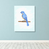 ブルーバード キャンバスプリント (インサイチュ (ウッドフロア))