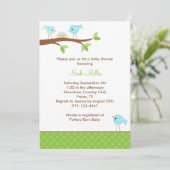 ブルーバード&ネストベビーシャワー招待状 招待状 (スタンド正面)