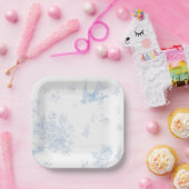 ブルーバード&バラ紙プレート ペーパープレート (パーティー)