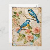 ブルーバード(バラ) シーズンポストカード (正面/裏面)