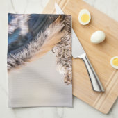 ブルーバード、バーンスワロー、カナダ写真 キッチンタオル (四つ折り)