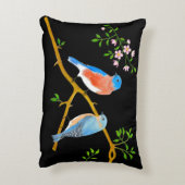 ブルーバード ブラック アクセント ピロー (裏面(縦))