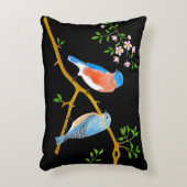 ブルーバード ブラック アクセント ピロー (正面(垂直))