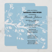 ブルーバード ブランチ ブライダルシャワー 招待状 (正面/裏面)