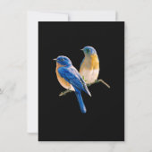 ブルーバード&ボタニカルフローラメイド・オブ・オーナー（花嫁付き添い人） 招待状 (裏面)