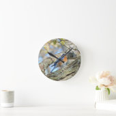 ブルーバード ラウンド壁時計 (ホーム)