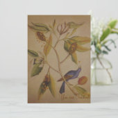 ブルーバード～招待状鳥自然動物の愛 招待状 (スタンド正面)