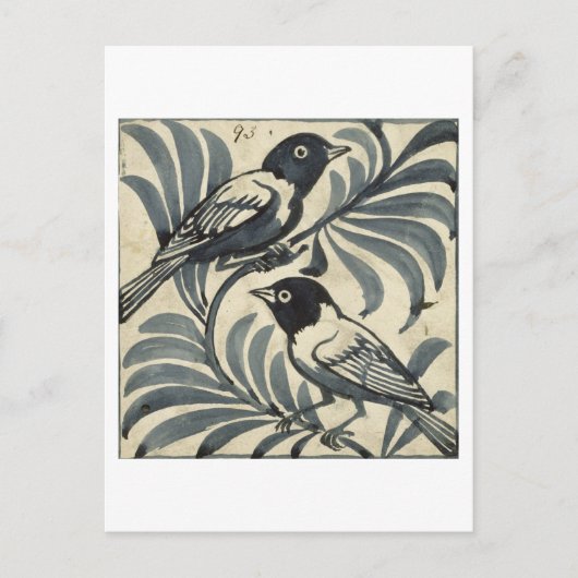 ブルーバード(w/c紙で) ポストカード (正面)