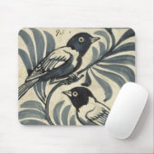 ブルーバード(w/c紙で) マウスパッド (マウス)