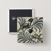 ブルーバード(w/c紙で) 缶バッジ (正面&裏面)