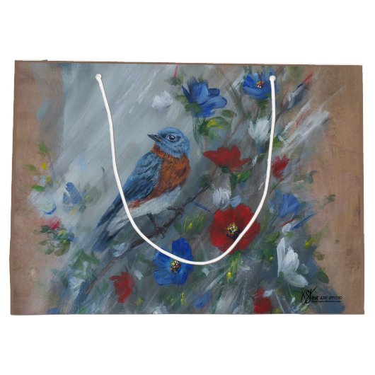 ブルーバードUSA ラージペーパーバッグ (裏面)