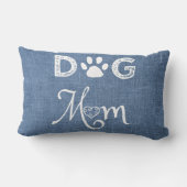 ブルーバーラップドッグ母ランバーピロー ランバークッション (裏面)