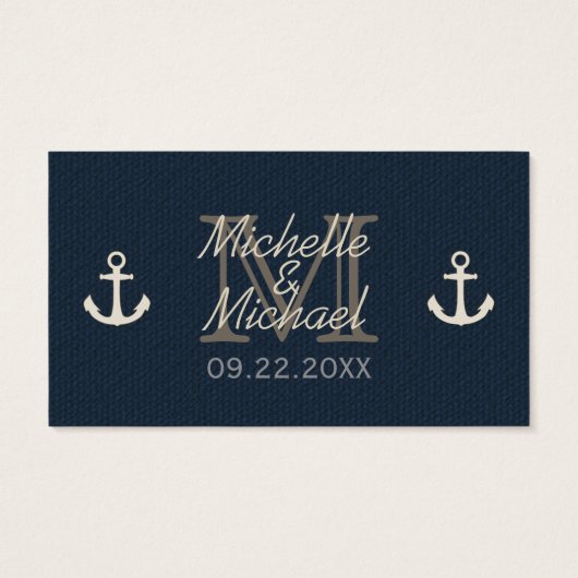 ブルーバーラップ船のいかり航海の結婚ズ (裏面)