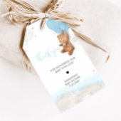 ブルーバーリーウェイベビーシャワーメッセージカード ギフトタグ