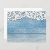 ブルーバーンウッド&ホワイトレーススクラップブック紙 (正面/裏面)