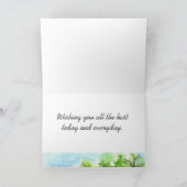 ブルーバーンハウスハッピーバースデーデザートランドスケープ カード (内部)