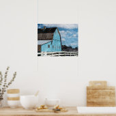 ブルーバーンポスター ポスター (キッチン)