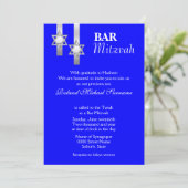 ブルーバー（ユダヤ教の）バル・ミツバーお祝い 招待状 (スタンド正面)