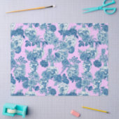 ブルーバ中国のーゼとフローラブーケ水彩 薄葉紙 (クラフト)