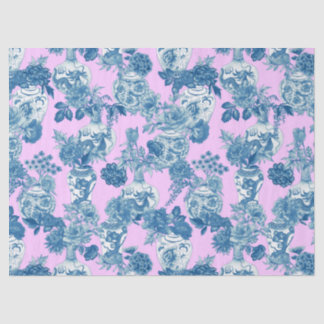 ブルーバ中国のーゼとフローラブーケ水彩 薄葉紙