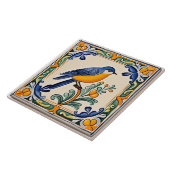 ブルーバ地中海のードブルーバードフォーク動物 タイル (側面)