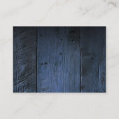 ブルーバ素朴ンウッドズ結婚サンキュー プレイスカード (裏面)