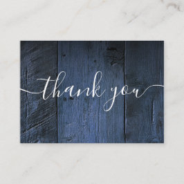 ブルーバ素朴ンウッドズ結婚サンキュー プレイスカード