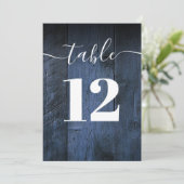 ブルーバ素朴ンウッドボーホテーブル番号 招待状 (スタンド正面)