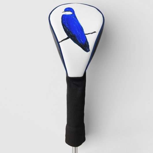ブルーバ芸術的ードツリーツバメ ゴルフヘッドカバー (正面)