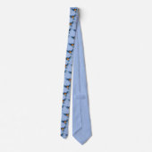 ブルーバ飛んでいるード ネクタイ (裏面)