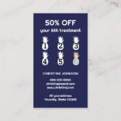 ブルーパイナップルロイヤリティカード 名刺 (裏面)