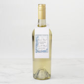 ブルーパインウィンタークリスマス結婚のボトルハンガー ボトルネックタグ (ボトル)