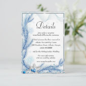 ブルーパイン冬のクリスマス結婚詳細 エンクロージャーカード (スタンド正面)