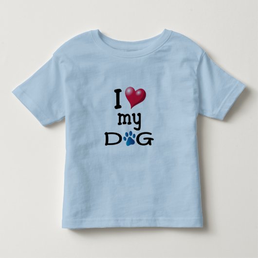 ブルーパウが大好きなわんちゃん トドラーTシャツ (正面)