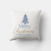 ブルーパゴダクリスマスツリー3 – フォト装飾用クッション クッション (裏面)