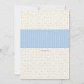 ブルーパシファイヤーベビーシャワー招待状 招待状 (裏面)