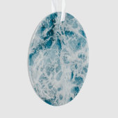 ブルーパシフィック海ウェーブ オーナメント (正面)