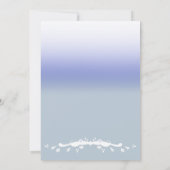 ブルーパスタイリッシュステルグラデーションブライダルシャワーテンプレート 招待状 (裏面)