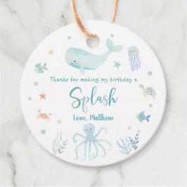 ブルーパステルアンダーザシー誕生日 フェイバータグ