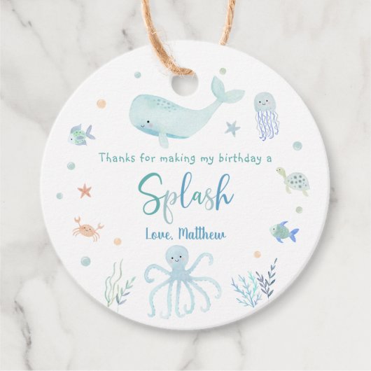 ブルーパステルアンダーザシー誕生日 フェイバータグ (正面)